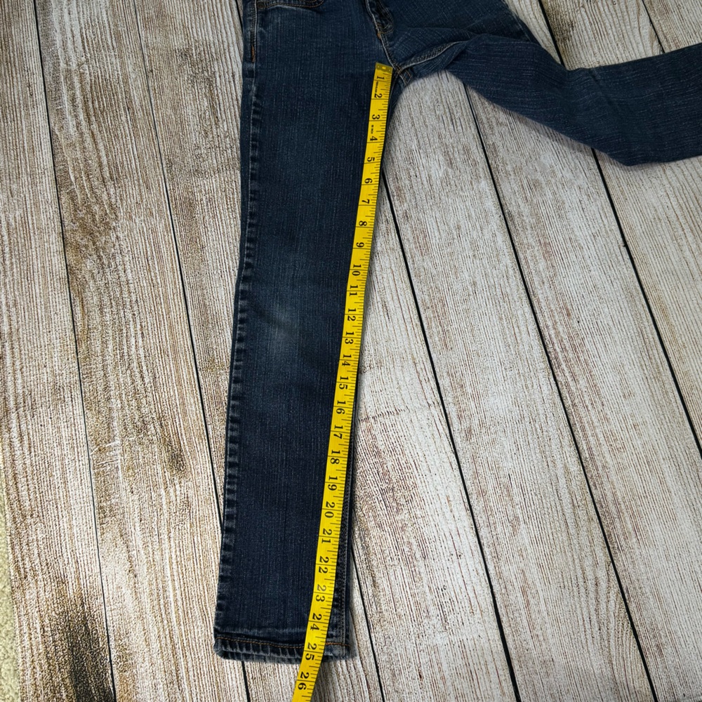 Pre-Loved Old Navy Gap Kids 1969 Girls Super Skinny Blue Jeans 10 Slim - Picture 2 of 12